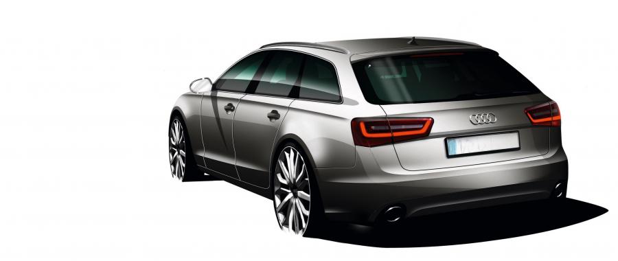 Эскиз Audi A6 3.0 TDI Quattro Avant (4G, C7) 2011 года  (WW) (фото 3 из 47)